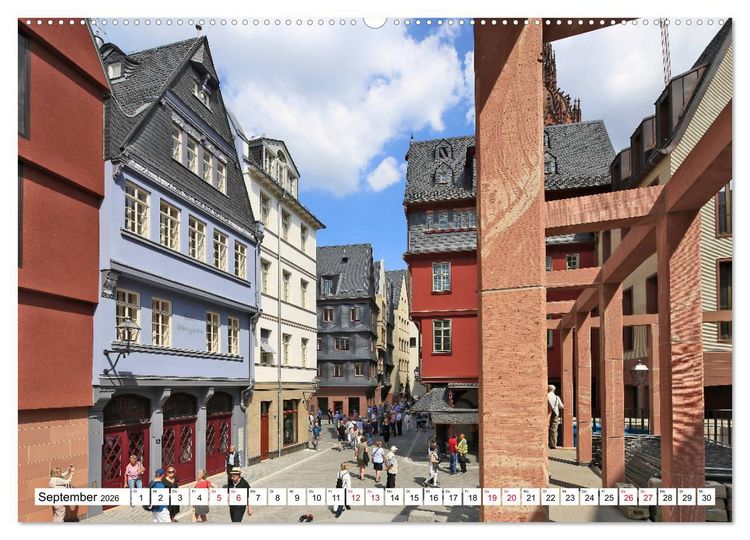 Produktbild: Frankfurt am Main die neue Altstadt vom Taxifahrer Petrus Bodenstaff (Wandkalender 2026 DIN A2 quer), CALVENDO Monatskalender
