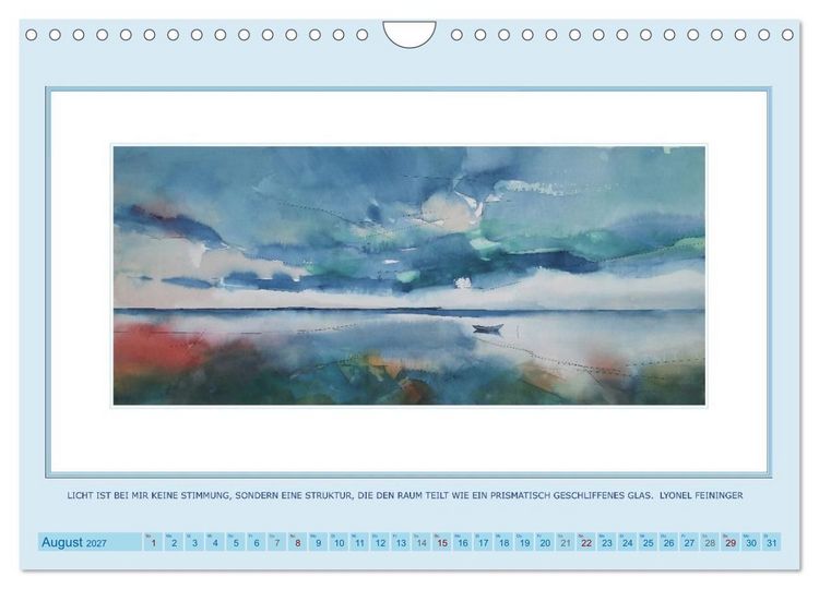 Produktbild: Licht und Linie (Wandkalender 2027 DIN A4 quer), CALVENDO Monatskalender