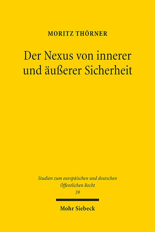 Produktbild: Th&ouml;rner, M: Nexus von innerer und &auml;u&szlig;erer Sicherheit
