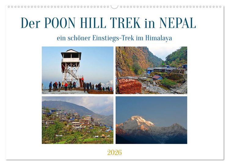 Produktbild: Der POON HILL TREK in NEPAL (Wandkalender 2026 DIN A2 quer), CALVENDO Monatskalender