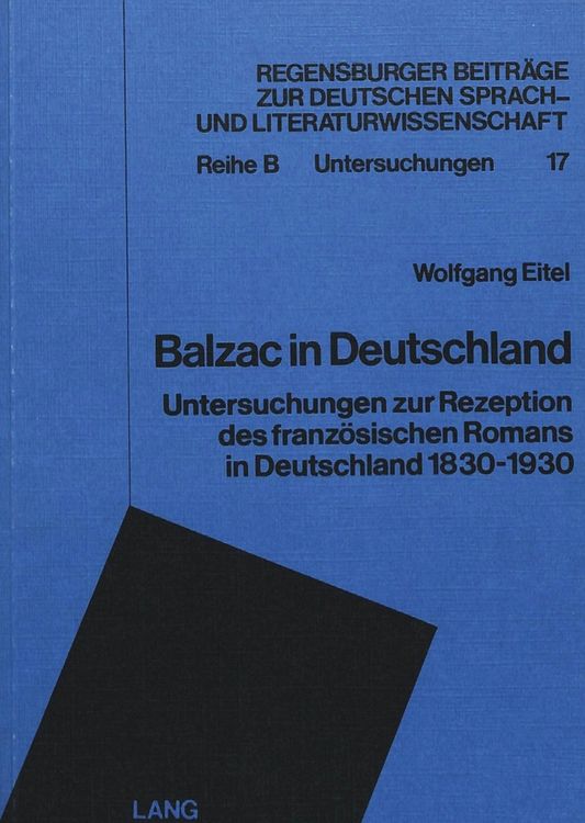 Produktbild: Balzac in Deutschland