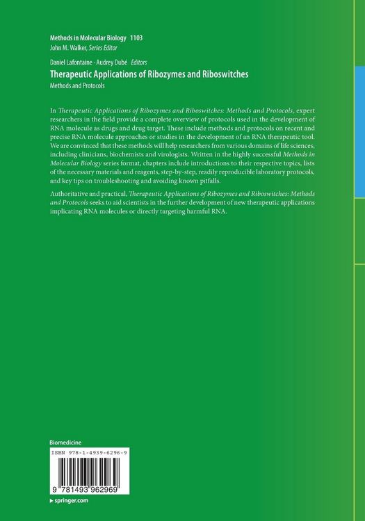 Produktbild: Therapeutic Applications of Ribozymes and Riboswitches