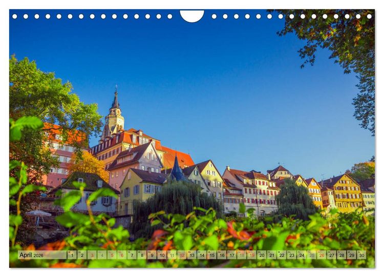 Produktbild: T&uuml;bingen - Impressionen aus der Universit&auml;tsstadt (Wandkalender 2026 DIN A4 quer), CALVENDO Monatskalender
