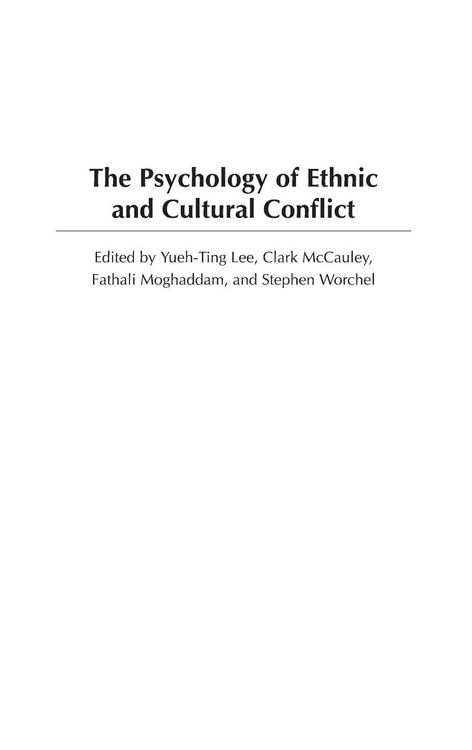 Produktbild: The Psychology of Ethnic and Cultural Conflict