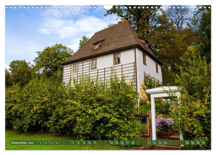 Produktbild: Klassikerstadt Weimar - Reise durch das sch&ouml;ne Th&uuml;ringen (Wandkalender 2026 DIN A3 quer), CALVENDO Monatskalender