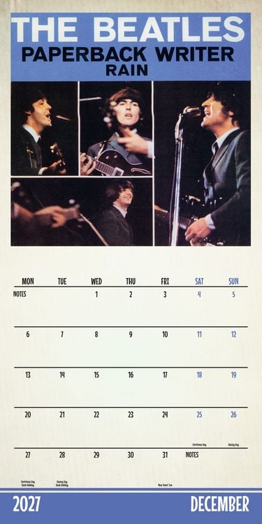 Produktbild: The Beatles &ndash; Die Beatles 2027 &ndash; Wandkalender
