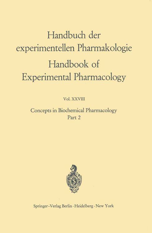 Produktbild: Concepts in Biochemical Pharmacology