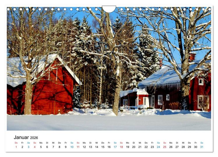 Produktbild: Schweden (Wandkalender 2026 DIN A4 quer), CALVENDO Monatskalender