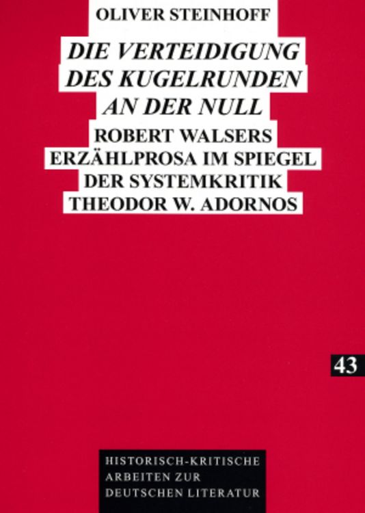Produktbild: &laquo;Die Verteidigung des Kugelrunden an der Null&raquo;