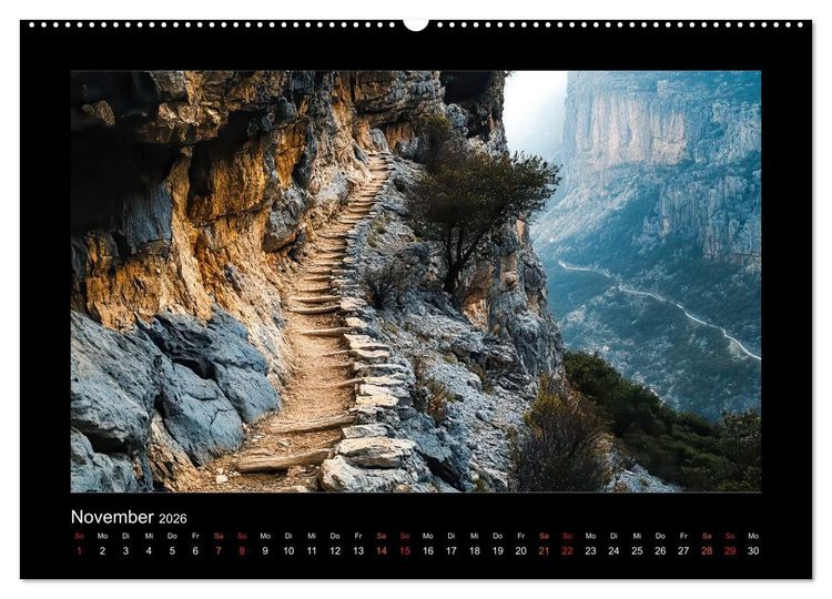 Produktbild: Abenteuerliche Wege (Wandkalender 2026 DIN A2 quer), CALVENDO Monatskalender