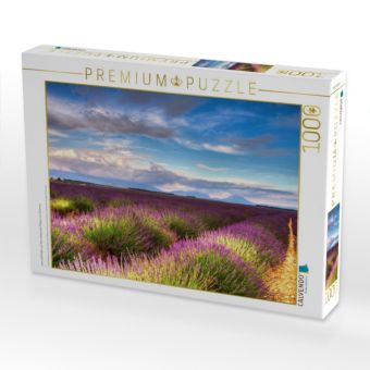 Produktbild: CALVENDO Puzzle Lavendelfelder auf dem Valensole Plateau im Sommer | 1000 Teile Lege-Gr&ouml;&szlig;e 64x48cm Foto-Puzzle f&uuml;r gl&uuml;ckliche Stunden