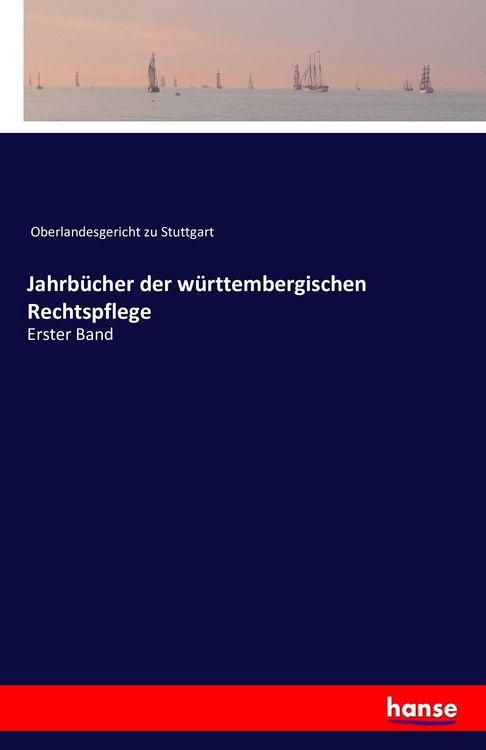 Produktbild: Jahrb&uuml;cher der w&uuml;rttembergischen Rechtspflege