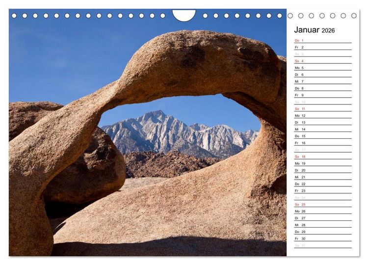 Produktbild: Kalifornien USA (Wandkalender 2026 DIN A4 quer), CALVENDO Monatskalender