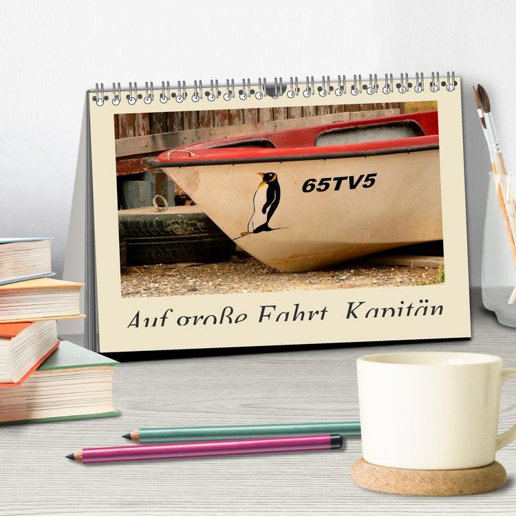 Produktbild: Auf gro&szlig;e Fahrt, Kapit&auml;n (Tischkalender 2026 DIN A5 quer), CALVENDO Monatskalender
