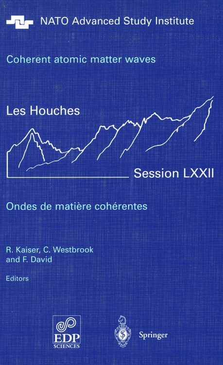 Produktbild: Coherent atomic matter waves - Ondes de matiere coherentes