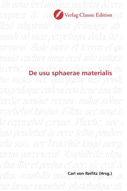 Produktbild: De usu sphaerae materialis
