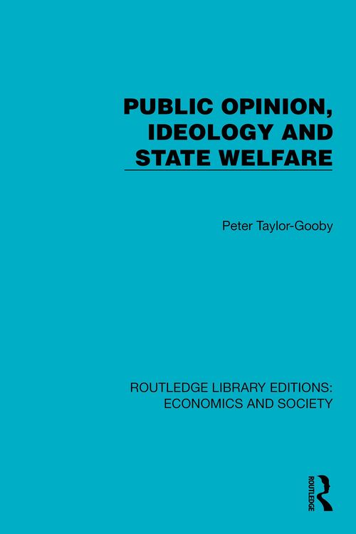 Produktbild: Public Opinion, Ideology and State Welfare