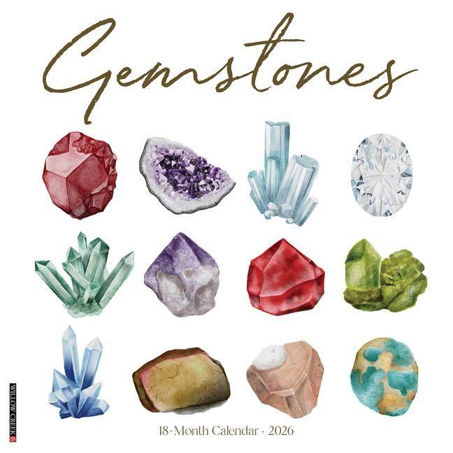 Produktbild: Gemstones 2026 12 X 12 Wall Calendar