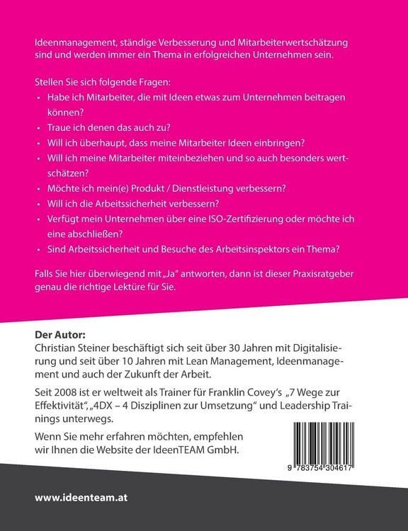 Produktbild: Der Mitarbeiter als Mitdenker
