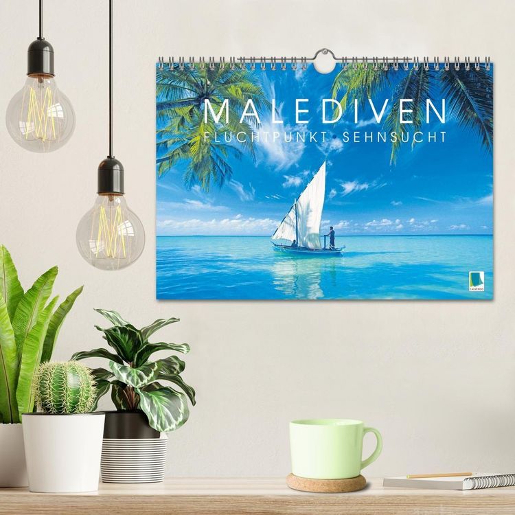 Produktbild: Die Malediven: Fluchtpunkt Sehnsucht (Wandkalender 2027 DIN A4 quer), CALVENDO Monatskalender