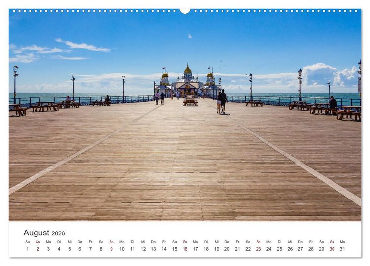 Produktbild: Eastbourne an Englands S&uuml;dk&uuml;ste (hochwertiger Premium Wandkalender 2026 DIN A2 quer), Kunstdruck in Hochglanz