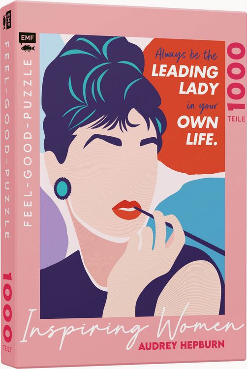 Produktbild: Feel-good-Puzzle 1000 Teile &ndash;&nbsp;INSPIRING WOMEN: Audrey Hepburn