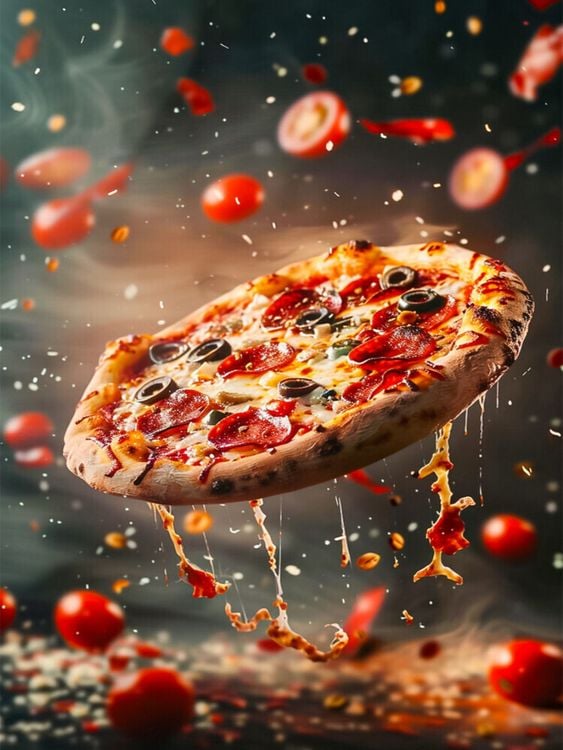 Produktbild: CALVENDO Puzzle Pizza | 1000 Teile Lege-Gr&ouml;&szlig;e 64x48cm Foto-Puzzle f&uuml;r gl&uuml;ckliche Stunden