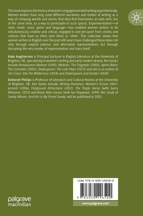 Produktbild: Women Writers and Experimental Narratives