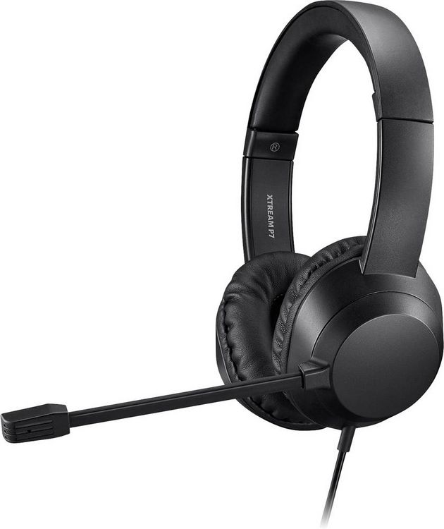 Produktbild: Adesso Xtream P7 AI Copilot Headset On Ear Headset kabelgebunden Stereo schwarz-meliert Headset Computer