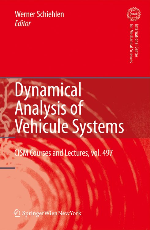 Produktbild: Dynamical Analysis of Vehicle Systems