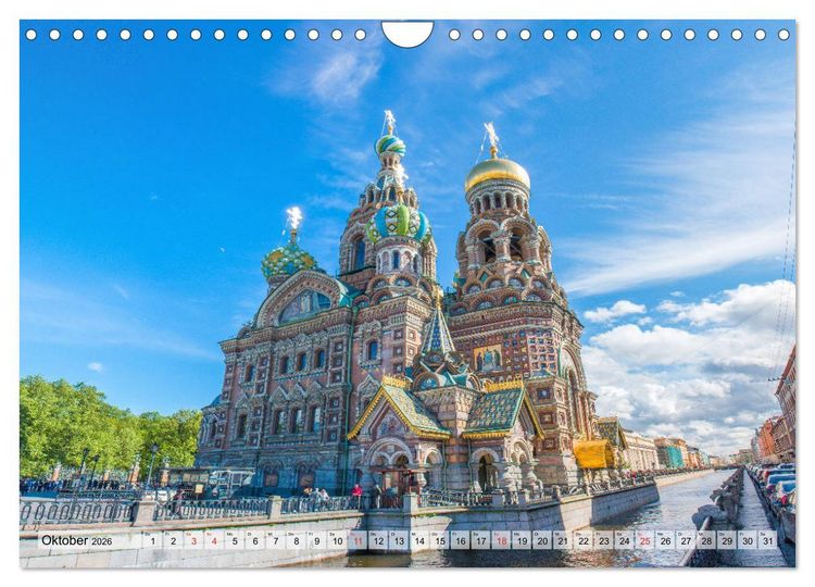 Produktbild: St. Petersburg - Prachtvolle Ostseemetropole (Wandkalender 2026 DIN A4 quer), CALVENDO Monatskalender