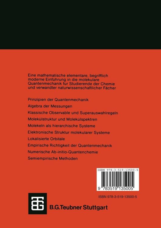 Produktbild: Elementare Quantenchemie