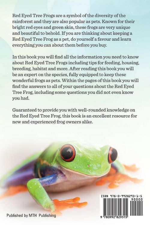 Produktbild: Red Eyed Tree Frogs as Pets, Complete Care Guide Including Information on Purchasing, Raising and Caring for Red Eyed Tree Frogs as Well as Habitat, F