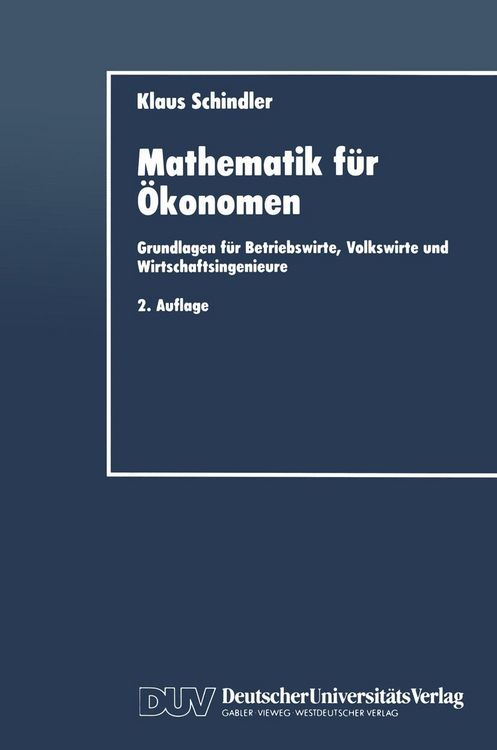 Produktbild: Mathematik f&uuml;r &Ouml;konomen
