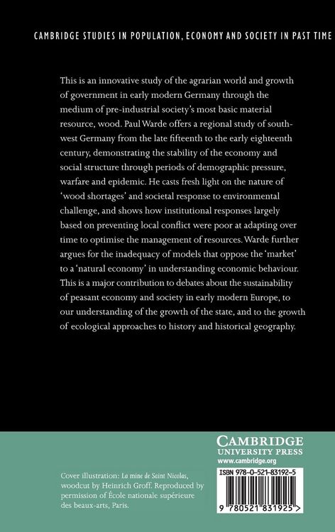 Produktbild: Ecology, Economy and State Formation in Early Modern Germany
