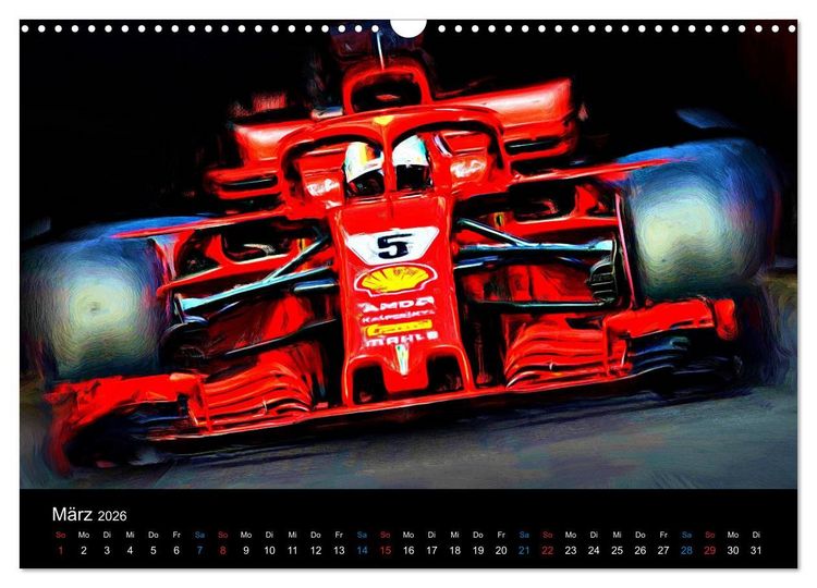 Produktbild: Rote Renner aus Italien (Wandkalender 2026 DIN A3 quer), CALVENDO Monatskalender