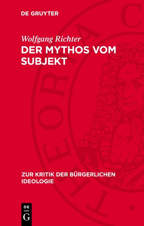 Produktbild: Der Mythos vom Subjekt