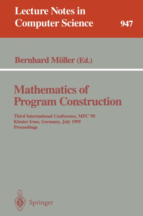 Produktbild: Mathematics of Program Construction