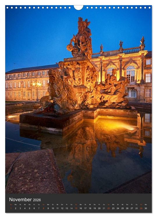 Produktbild: Bayreuth 2026 (Wandkalender 2026 DIN A3 hoch), CALVENDO Monatskalender