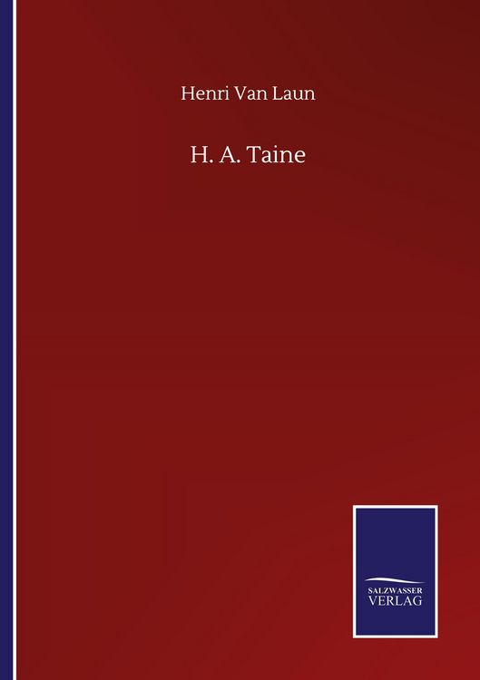 Produktbild: H. A. Taine