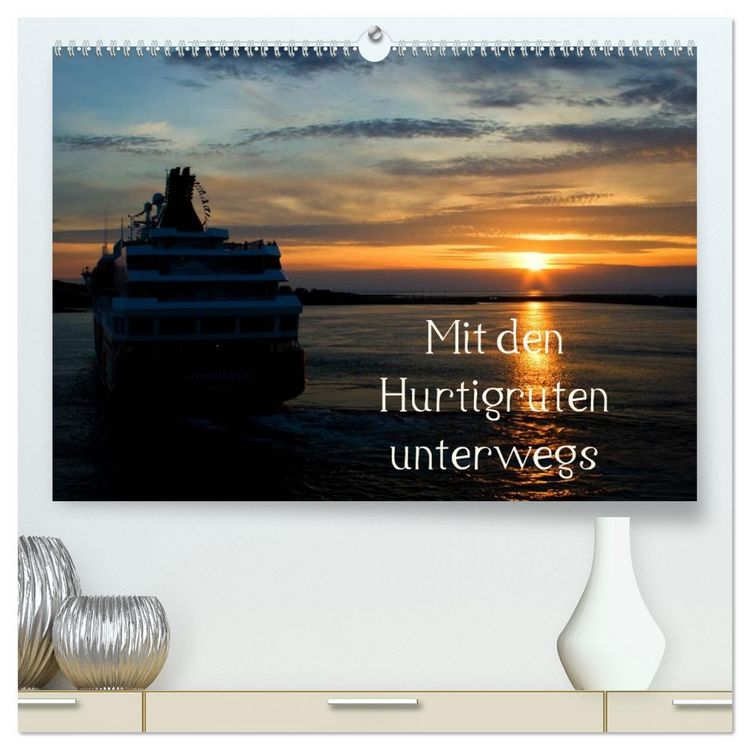 Produktbild: Mit den Hurtigruten unterwegs (hochwertiger Premium Wandkalender 2026 DIN A2 quer), Kunstdruck in Hochglanz