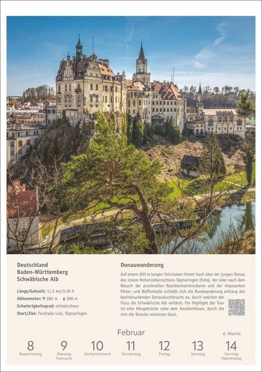 Produktbild: Wanderlust Wochen-Kulturkalender 2027 - 53 Touren von der K&uuml;ste bis zu den Alpen