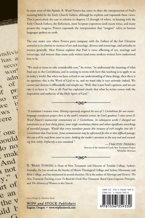 Produktbild: First Corinthians
