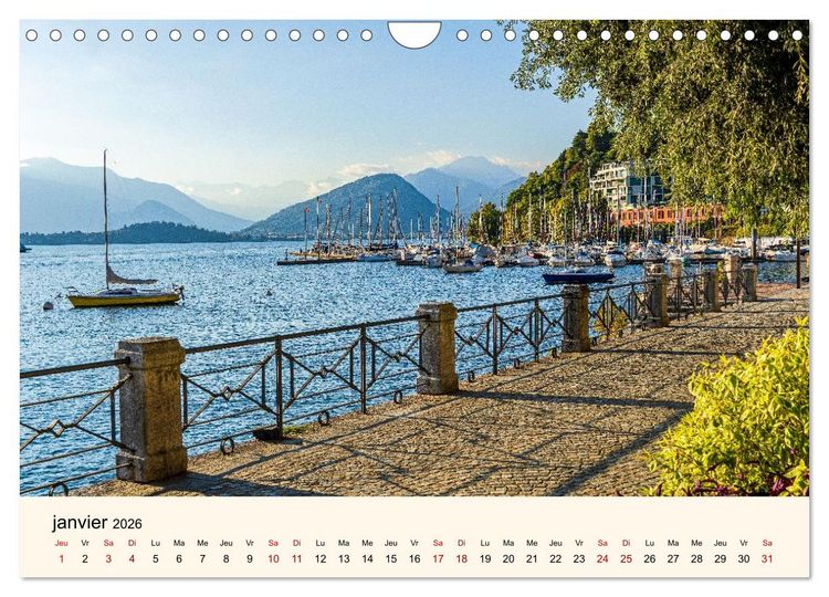 Produktbild: Coup d'&oelig;il sur le Lac Majeur (Calendrier mural 2026 DIN A4 vertical), CALVENDO calendrier mensuel