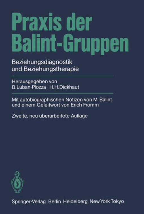 Produktbild: Praxis der Balint-Gruppen