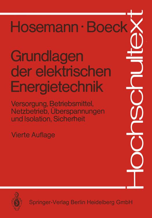 Produktbild: Grundlagen der elektrischen Energietechnik