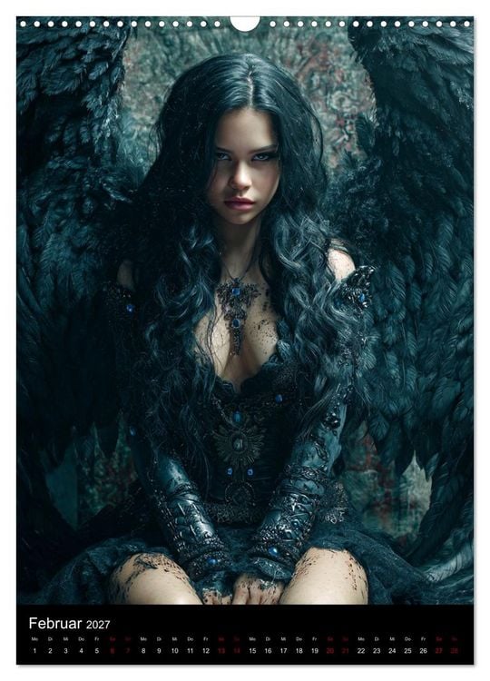 Produktbild: Gothic Angels (Wandkalender 2027 DIN A3 hoch), CALVENDO Monatskalender