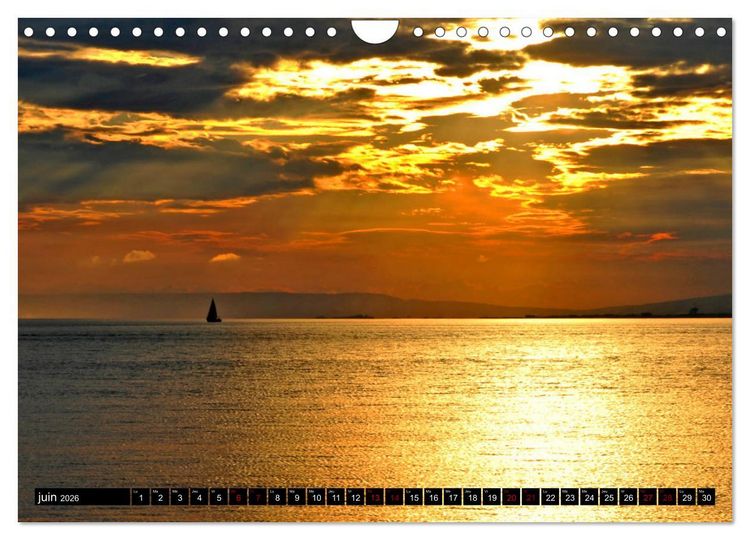 Produktbild: Un oc&eacute;an de lumi&egrave;re (Calendrier mural 2026 DIN A4 vertical), CALVENDO calendrier mensuel