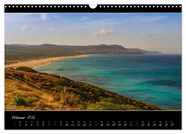 Produktbild: Sardinien Panoramakalender (Wandkalender 2026 DIN A3 quer), CALVENDO Monatskalender