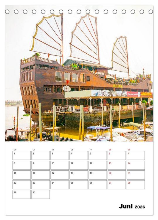 Produktbild: Ho-Chi-Minh-Stadt - die sch&ouml;nsten Sehensw&uuml;rdigkeiten (Tischkalender 2026 DIN A5 hoch), CALVENDO Monatskalender
